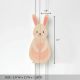 Handcrafted Acacia Wood Rabbit Cabinet Handles Set